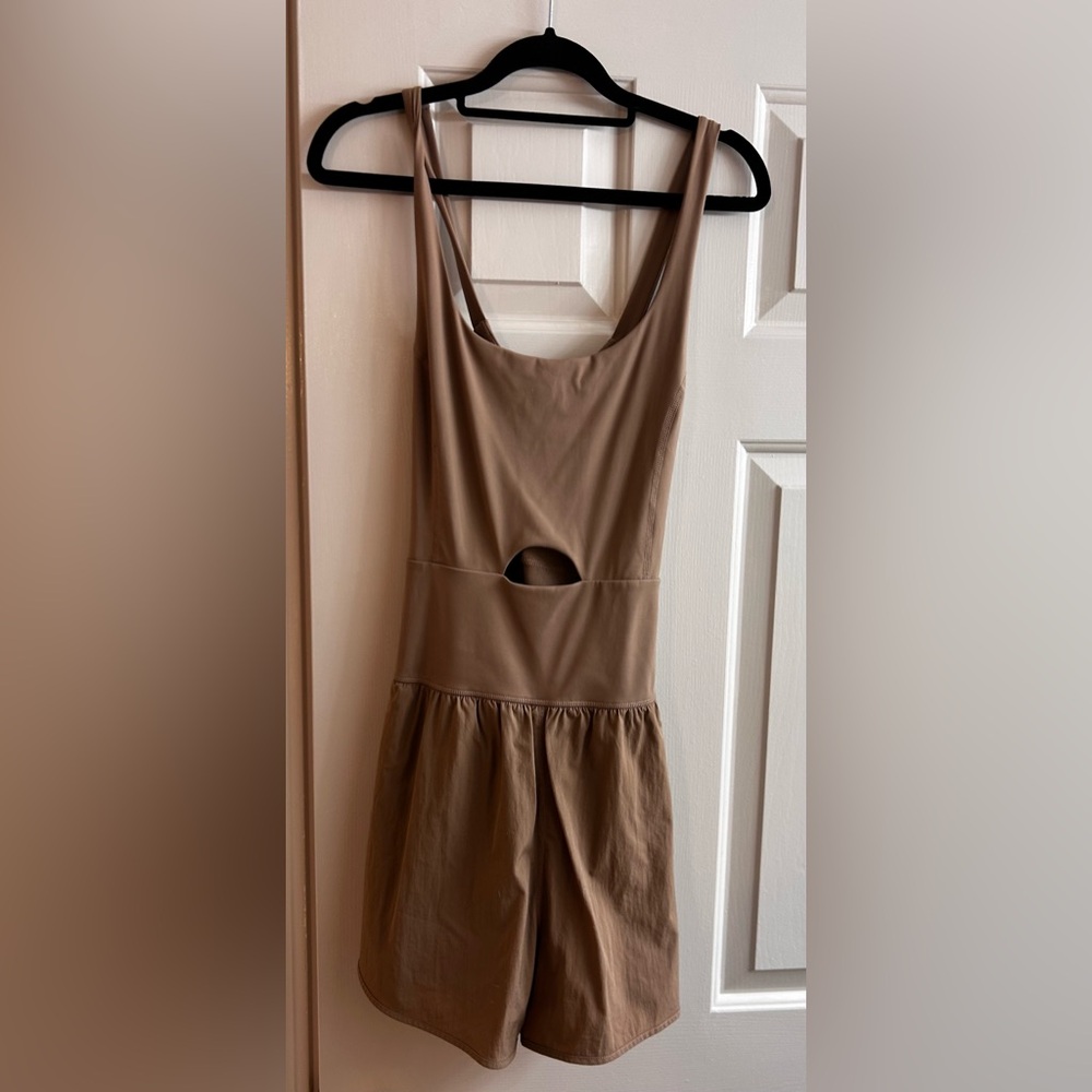 Tan Sleeveless Romper
